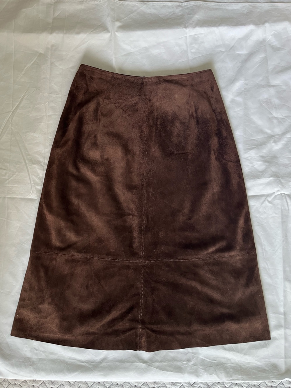 Danier brown suede midi skirt